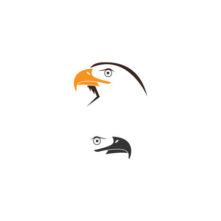 Falcon, Eagle Bird Logo Icon Design Vector Templateのイラスト素材