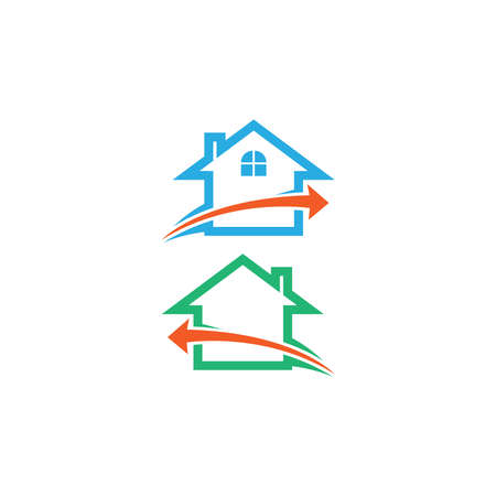 House icon logo simple design template vector illustrationのイラスト素材