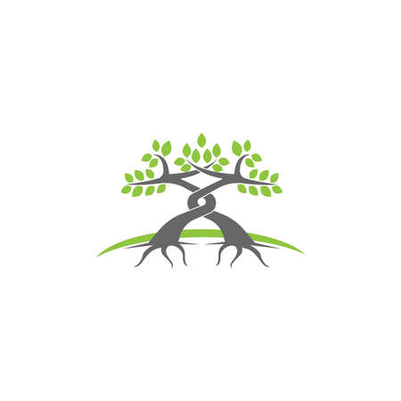 Tree icon  Tree branch design vector illustration templateのイラスト素材