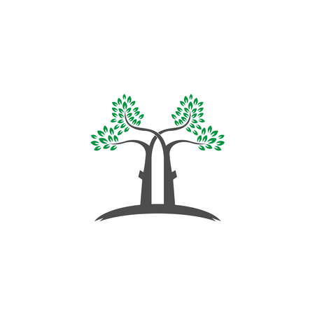 Tree icon  Tree branch design vector illustration templateのイラスト素材