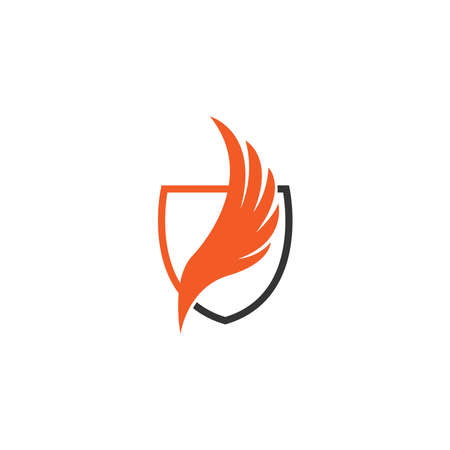 Wing logo icon symbol design template  vector illustrationのイラスト素材