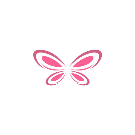 Butterfly icon logo design concept template illustration vectorのイラスト素材
