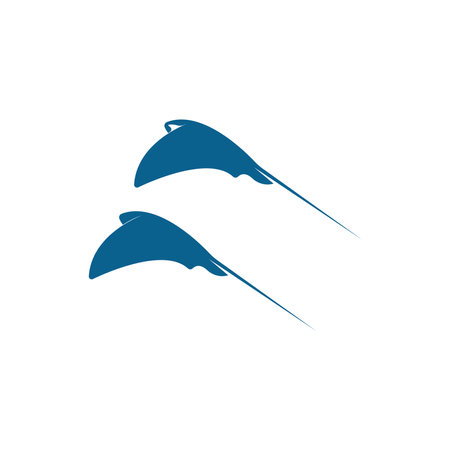 Stingray icon logo design concept template illustration vectorのイラスト素材
