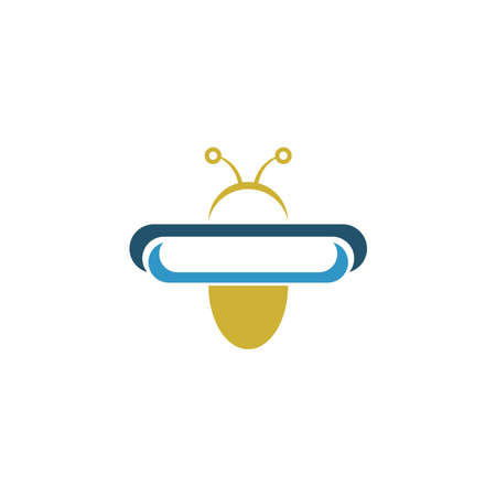Fireflies icon logo simple design vector template illustrationのイラスト素材