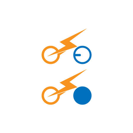 Bicycle. Bike icon logo design vector. Cycling conceptのイラスト素材