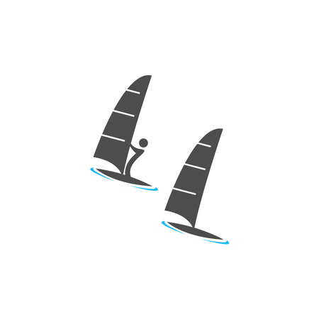 Water sport icon logo design vector template illustrationのイラスト素材