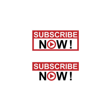 Subscribe now icon button template vectorのイラスト素材