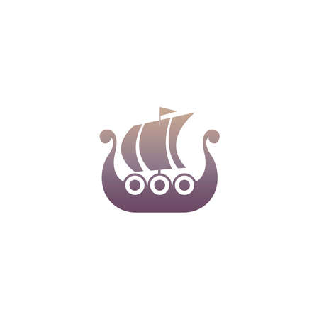 Sailboat logo icon design vector illustration templateのイラスト素材