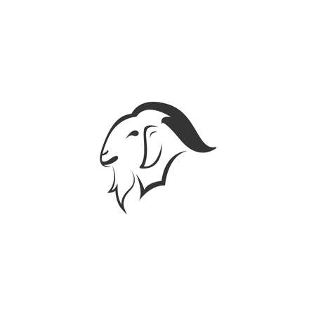 Goat icon logo vector design template illustrationのイラスト素材