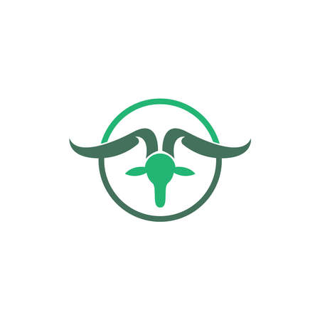 Goat icon logo vector design template illustrationのイラスト素材