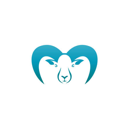 Goat icon logo vector design template illustrationのイラスト素材