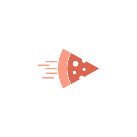 Pizza icon logo design vector template illustrationのイラスト素材