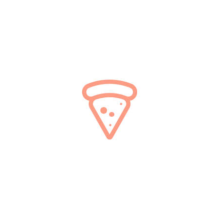 Pizza icon logo design vector template illustrationのイラスト素材