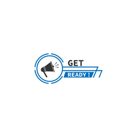 Get ready icon design template vector illustrationのイラスト素材