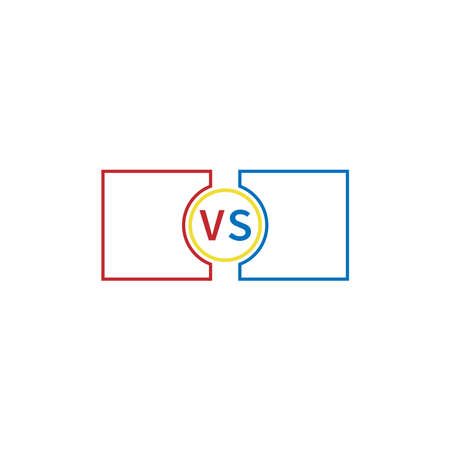 VS icon design template vector illustrationのイラスト素材