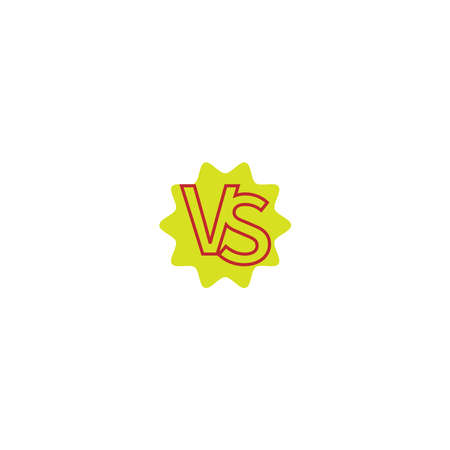 VS icon design template vector illustrationのイラスト素材