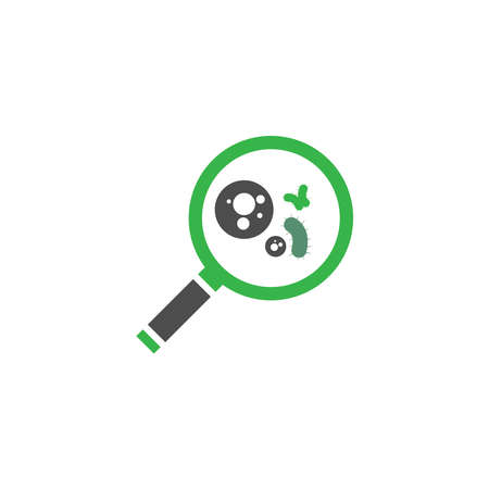 Bacterial Probiotic icon vector flat design templateのイラスト素材