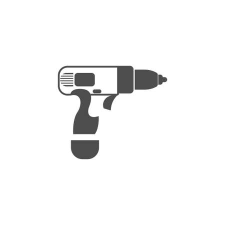 Construction drill icon logo design template vectorのイラスト素材
