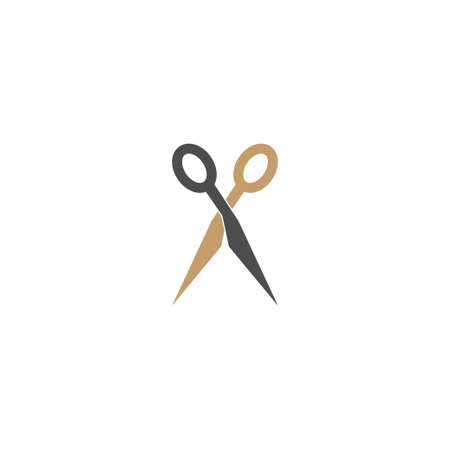 Scissor icon illustration template vectorのイラスト素材