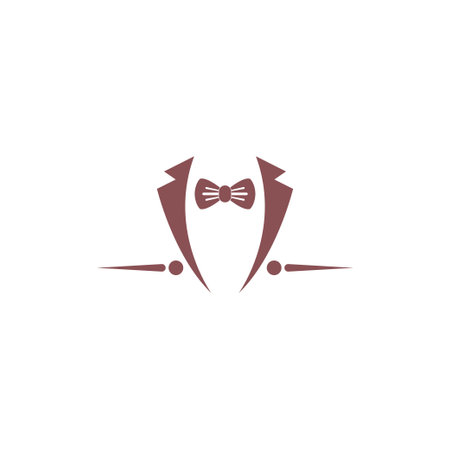 Bowties icon logo flat design template vectorのイラスト素材