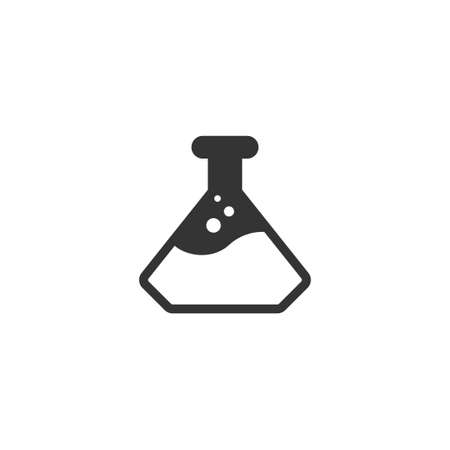 Science bottle lab  icon design template vectorのイラスト素材