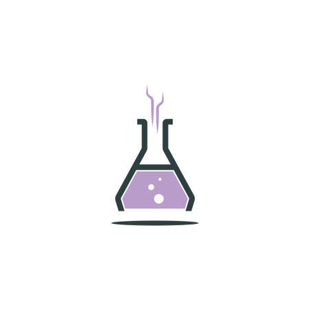 Science bottle lab   icon design template vectorのイラスト素材