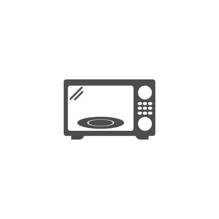 Microwave oven icon logo design template vectorのイラスト素材