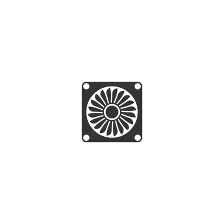 Propeller icon logo flat design template vectorのイラスト素材
