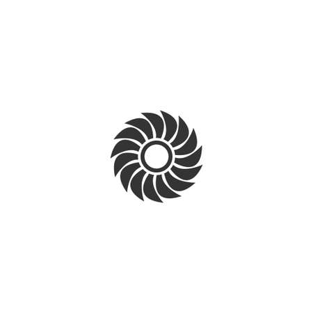 Propeller icon logo flat design template vectorのイラスト素材