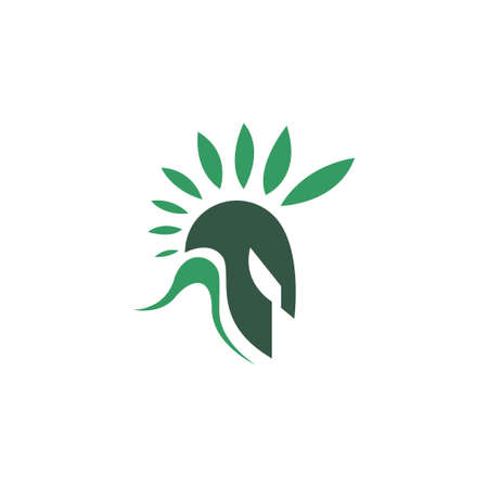 Gladiator,Spartan icon logo design vector templateのイラスト素材