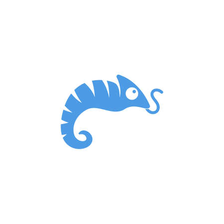 Chameleon logo icon design template illustration vectorのイラスト素材