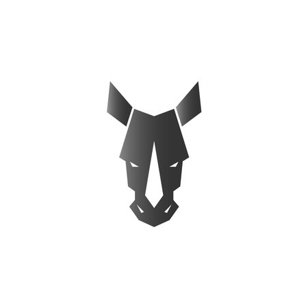 Rhino icon logo design template vectorのイラスト素材