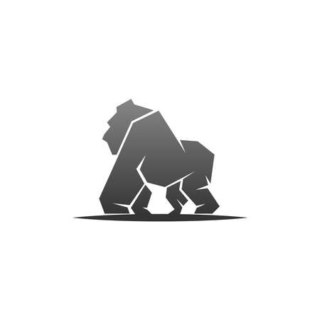 Gorilla logo design vector icon template illustrationのイラスト素材