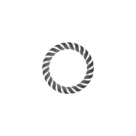 Rope icon logo design template illustration vectorのイラスト素材