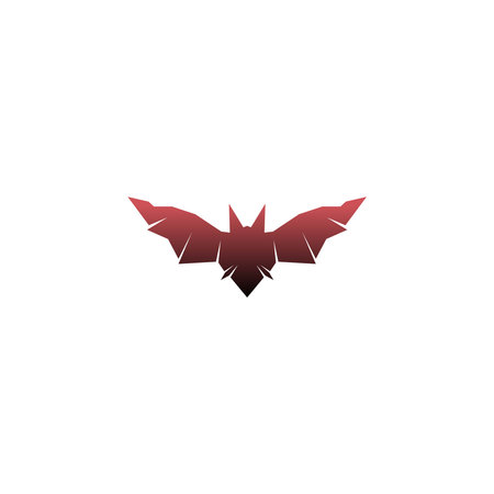 Bat animal logo icon illustration template vector