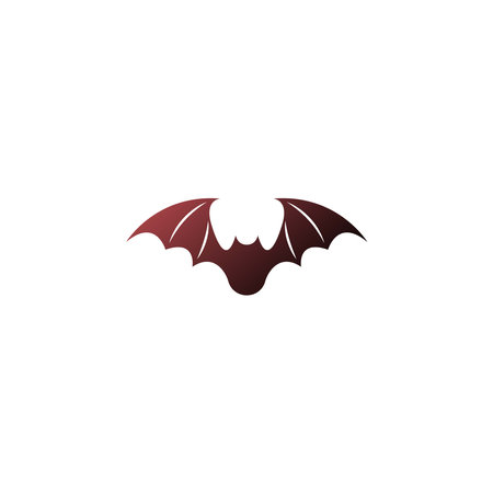 Bat animal logo icon illustration template vectorのイラスト素材
