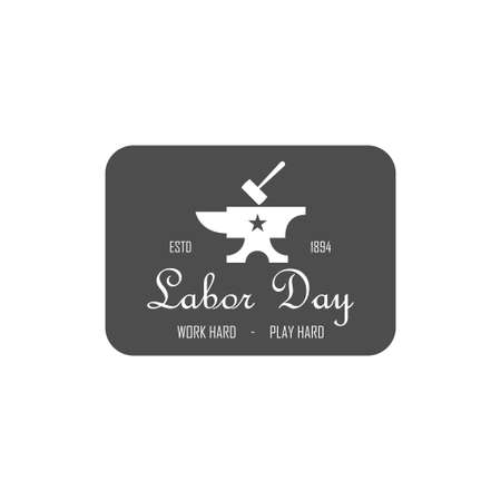 Labor day icon design illustration template vectorのイラスト素材