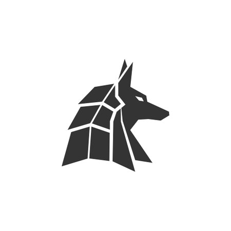 Anubis icon logo design illustration template vectorのイラスト素材