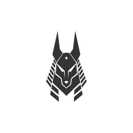 Anubis icon logo design illustration template vectorのイラスト素材