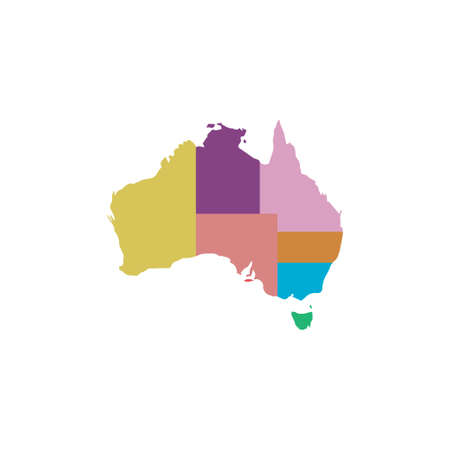 Australia icon design illustration template vectorのイラスト素材
