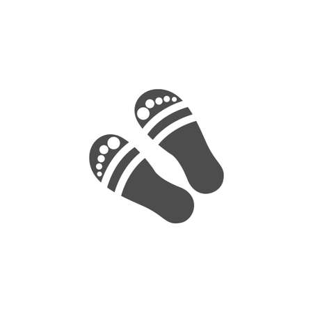 Slippers icon logo design illustration template vectorのイラスト素材