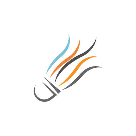Badminton shuttlecock icon logo illustration vectorのイラスト素材