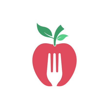 Apple icon logo design illustration template vectorのイラスト素材