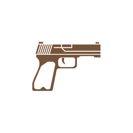 Firearms icon logo design illustration template vectorのイラスト素材