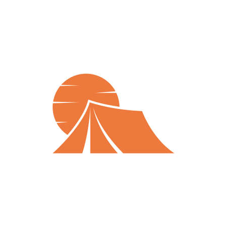 Camping icon  design illustration template vectorのイラスト素材
