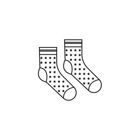 Sock icon logo design illustration template vectorのイラスト素材