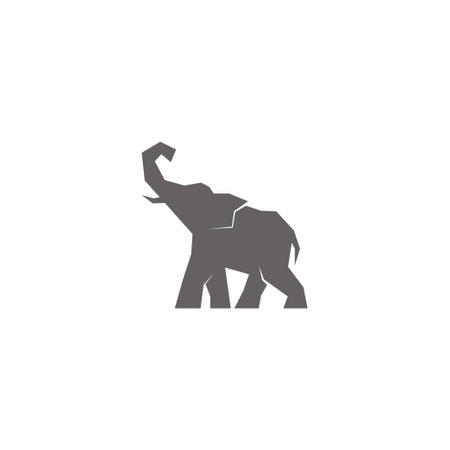 Elephant icon logo design illustration templateのイラスト素材