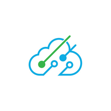 Cloud logo icon design illustration template vectorのイラスト素材