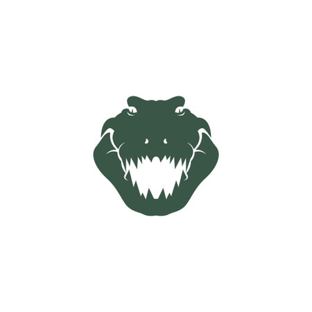 Crocodile icon logo design illustration templateのイラスト素材