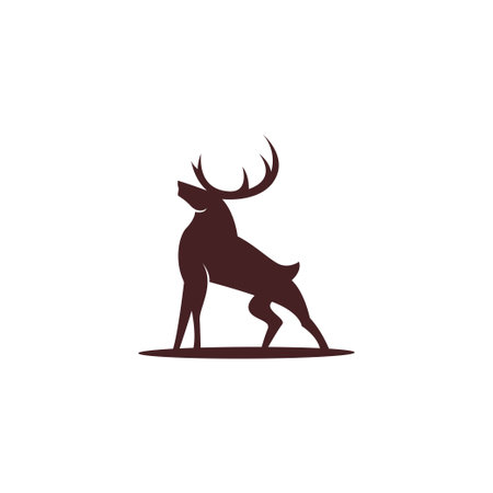 Stag icon logo design illustration templateのイラスト素材